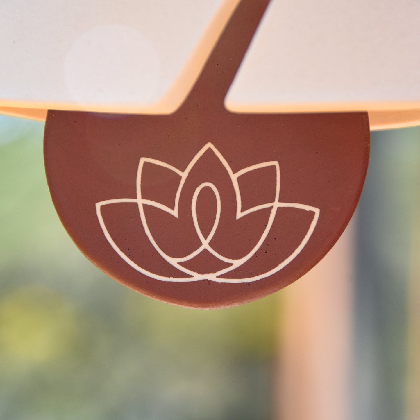 Living Beauty Cancer Foundation Wind Chime with Lotus Pendant