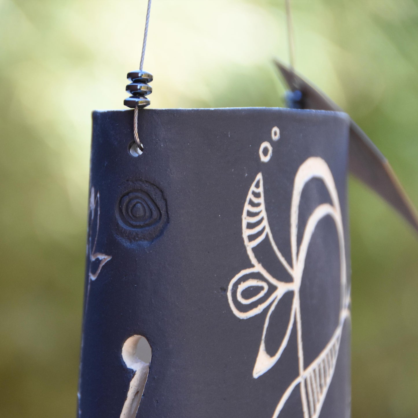 The Florist Sgraffito Wind Chime Bell