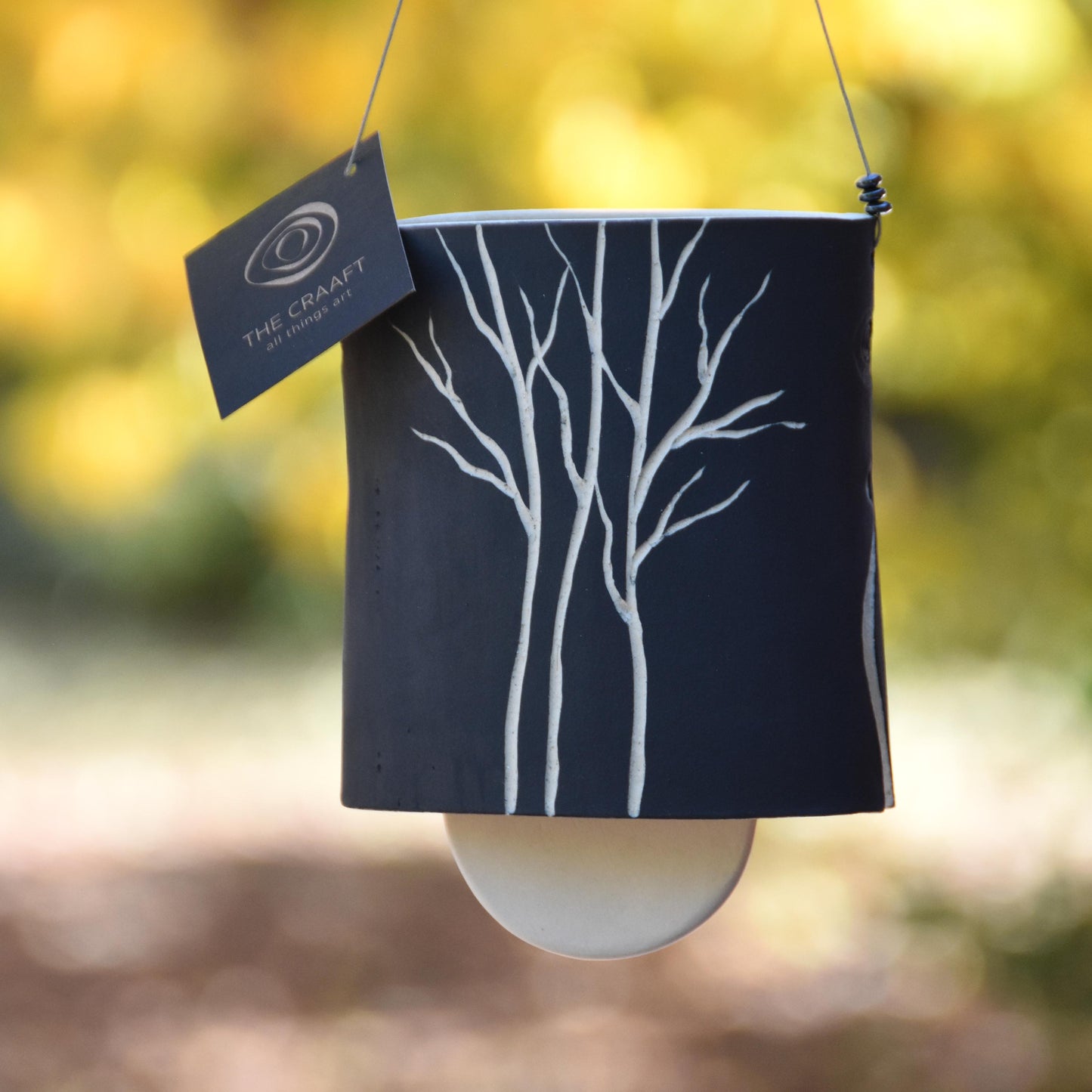 In The Woods Sgraffito Wind Chime Bell