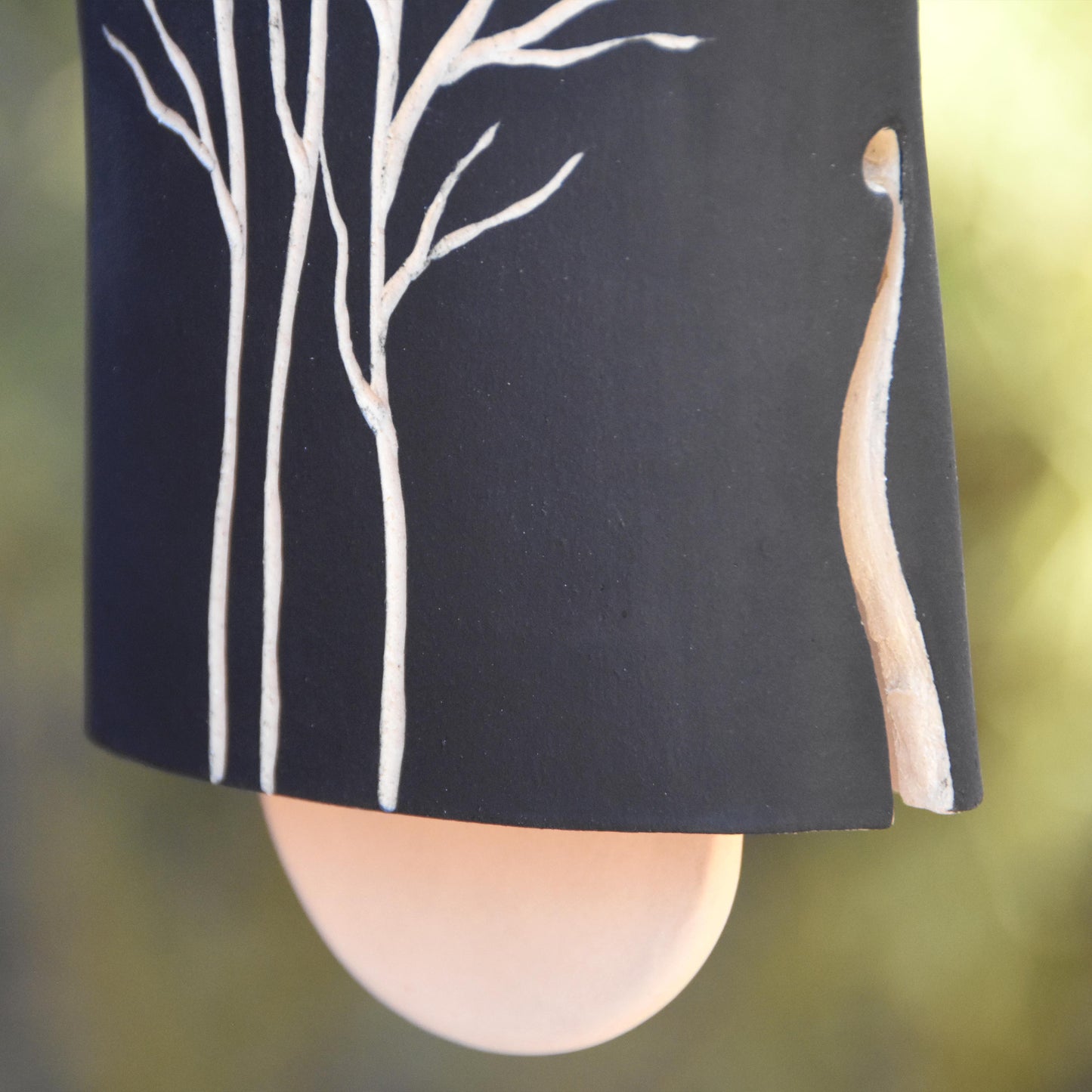 In The Woods Sgraffito Wind Chime Bell