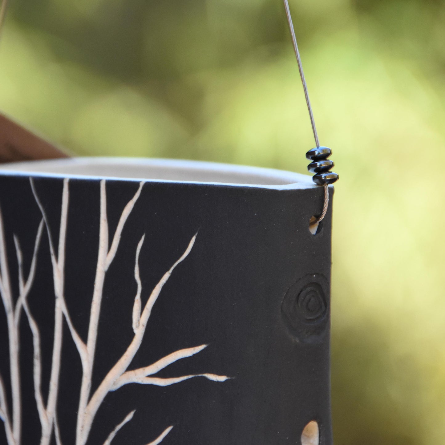 In The Woods Sgraffito Wind Chime Bell