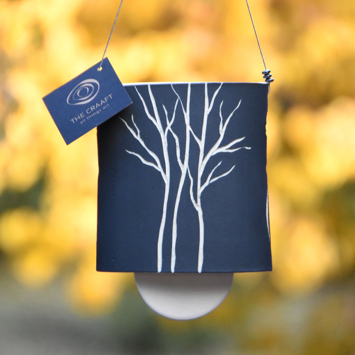 In The Woods Sgraffito Wind Chime Bell