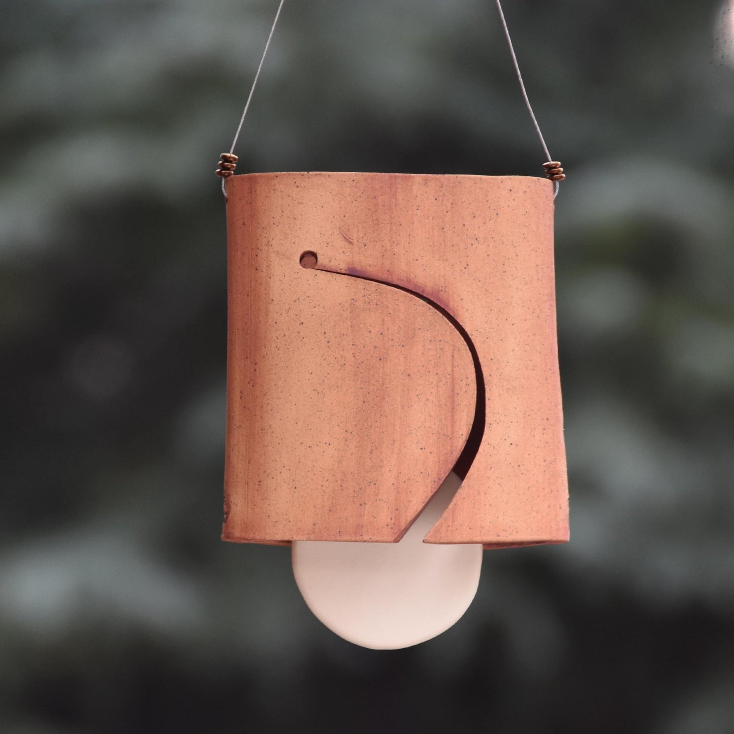 Modern Ceramic Wind Chime with Rustic Charm