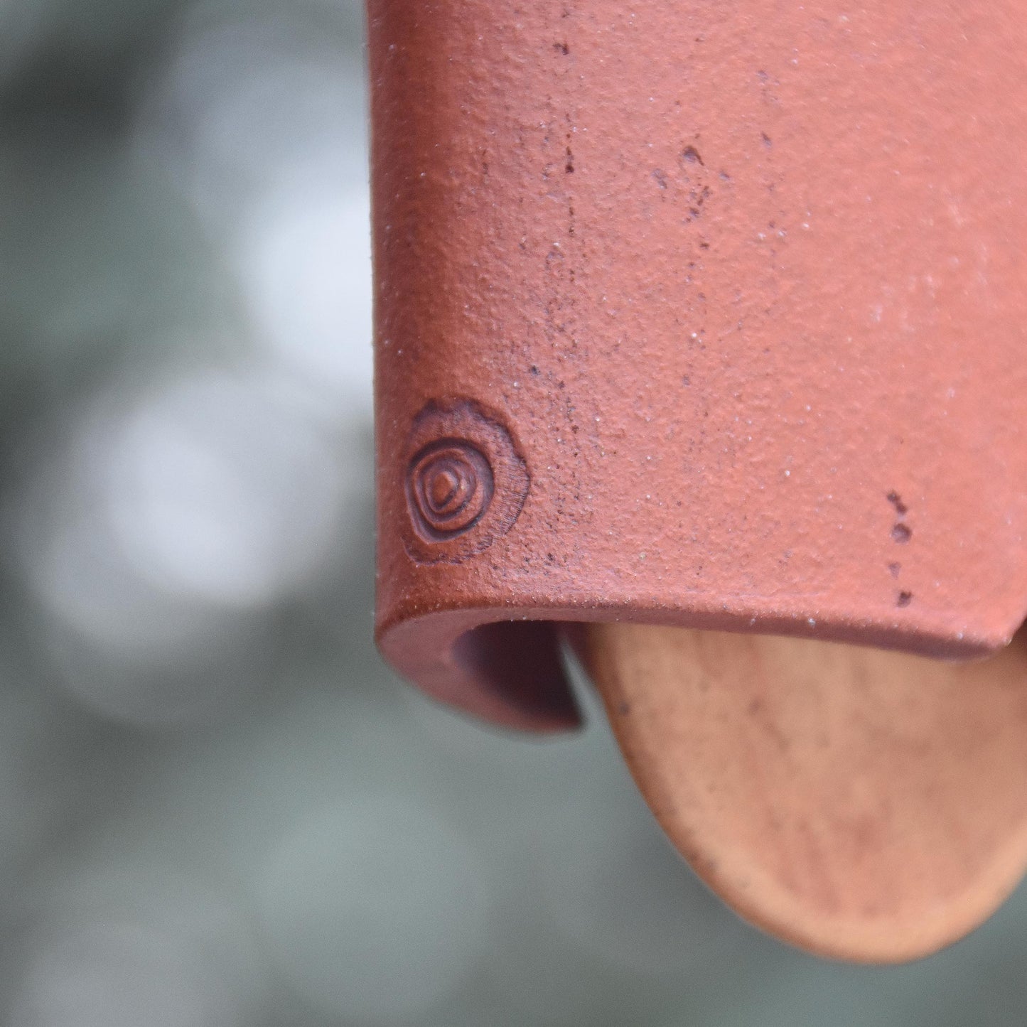 Modern Ceramic Wind Chime in Terra Cotta