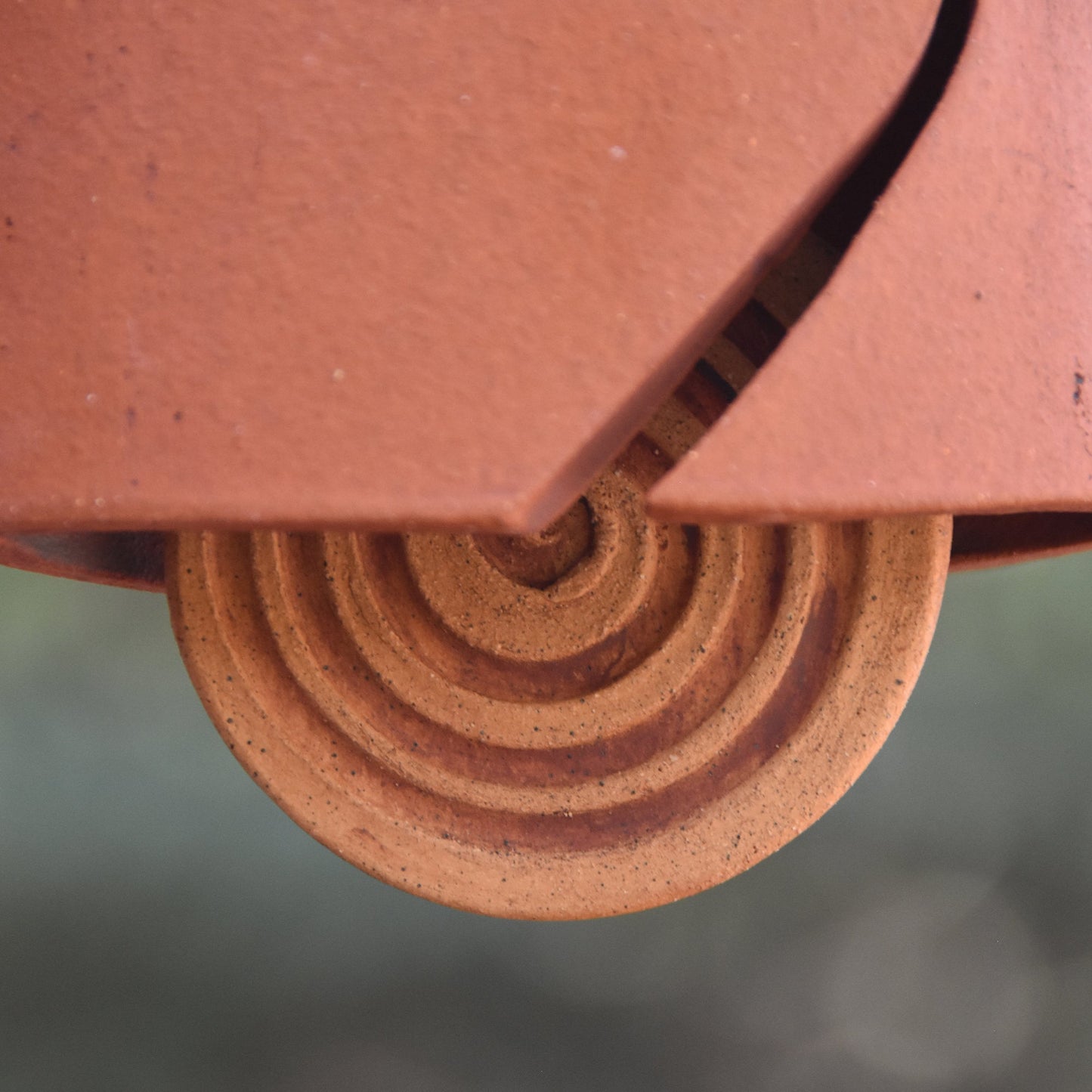 Modern Ceramic Wind Chime in Sedona Red