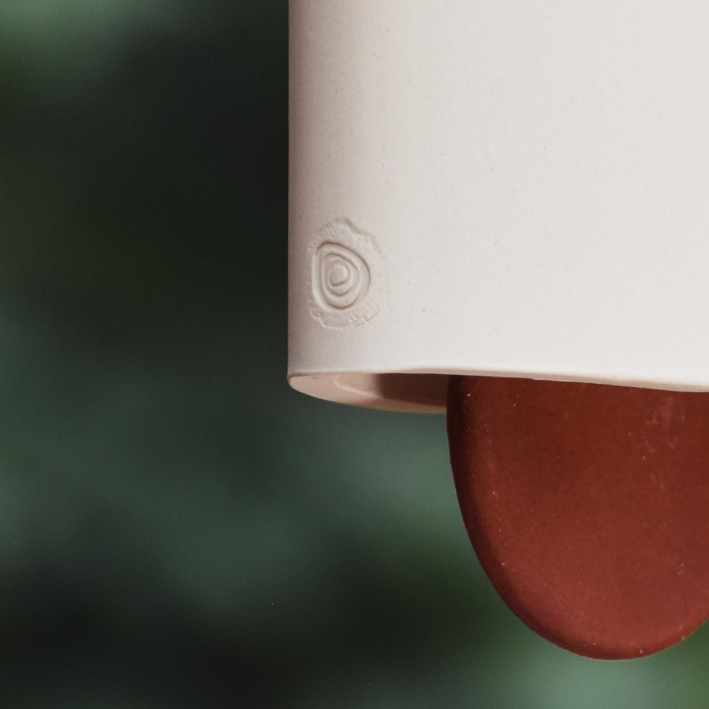Modern Ceramic Wind Chime in Elegant White